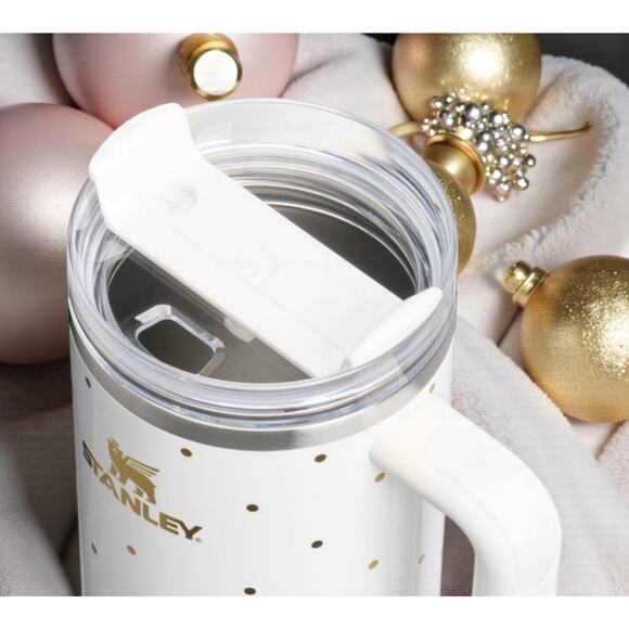 Stanley 40oz Tumbler Frost Polka Dot Target Exclusive NWT Holiday Edition - Picture 3 of 3